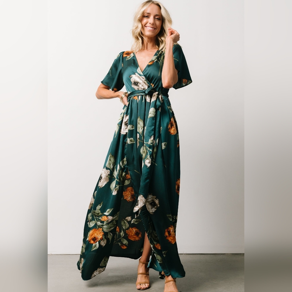 Baltic Born Sicily Satin Maxi Dress